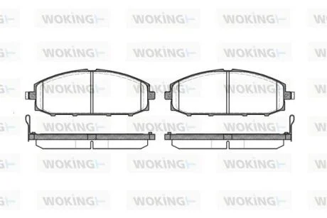 Колодки тормозные WOKING P6113.04
