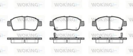 Колодки гальмівні WOKING P6123.02