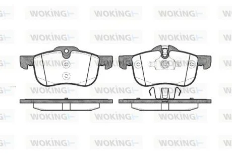 Колодки гальмівні WOKING P6193.00