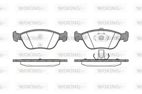 Колодки гальмівні WOKING P6223.00