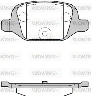 Колодки гальмівний диск. задн. (пр-во Remsa) Citroen Nemo 1.4 08-,Citroen Nemo 1.4 09- WOKING P6273.00
