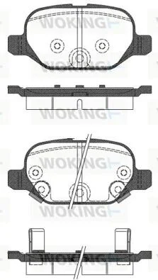 Колодки гальмівні WOKING P6273.32 (фото 1)