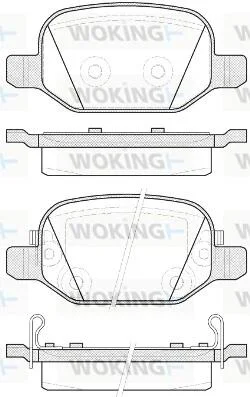 Колодки гальмівні WOKING P6273.52 (фото 1)