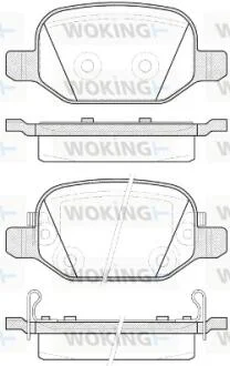 Колодки гальмівні WOKING P6273.52