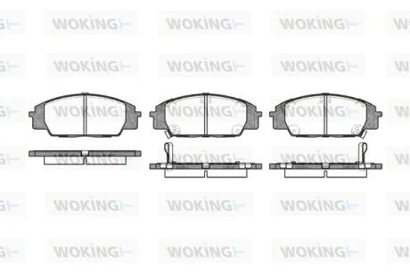 Колодки гальмівні WOKING P6353.02