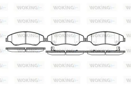 Колодки гальмівні WOKING P6393.02