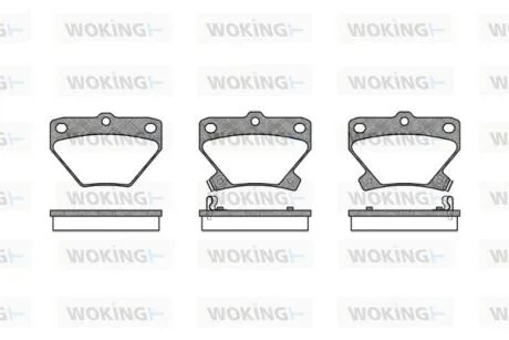 Колодки гальмівні WOKING P6413.02