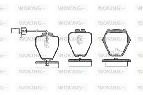 Колодки гальмівні WOKING P6523.02