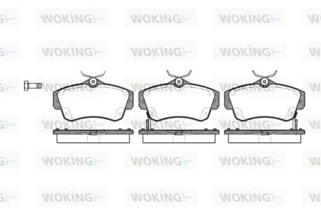 Колодки гальмівні WOKING P6533.02