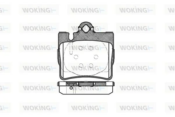 Колодки тормозные диск. задн. (пр-во Remsa) MB S-CLASS (W220) (98-06) WOKING P6703.00 (фото 1)