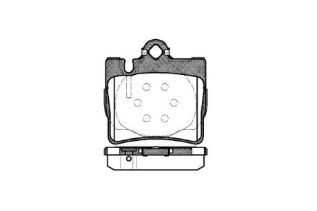 Колодки гальмівний диск. задн. (Remsa) MB S-CLASS (W220) (98-06) WOKING P6703.00