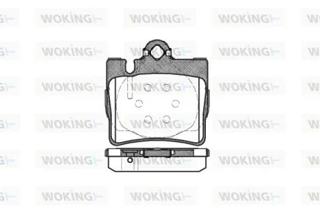 Колодки тормозные диск. задн. (пр-во Remsa) MB S-CLASS (W220) (98-06) WOKING P6703.00