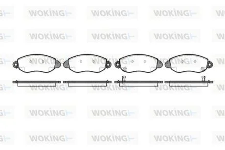 КОЛОДКИ ГАЛЬМІВНІ WOKING P6723.02