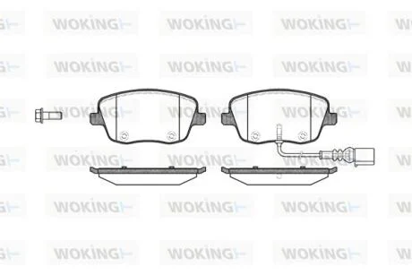 Колодки гальмівні WOKING P6753.01