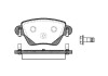 Колодки гальмівний диск. задн. (Remsa) Ford Mondeo III Bosch ver. WOKING P6773.00 (фото 1)