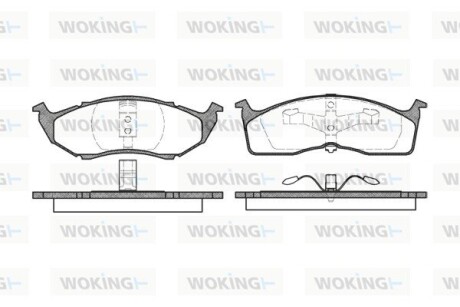 Колодки тормозные WOKING P7103.00