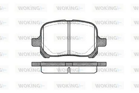 Колодки гальмівні WOKING P7213.00