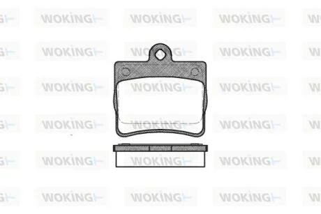 Колодки гальмівні WOKING P7303.00