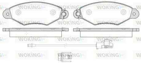 Колодки гальмівні WOKING P7433.30