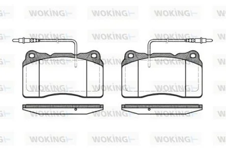 Колодки гальмівні WOKING P7663.14