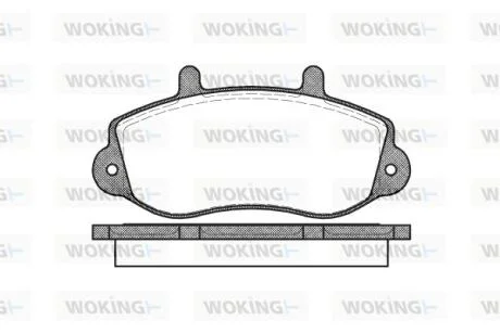 Колодки гальмівні WOKING P7773.00