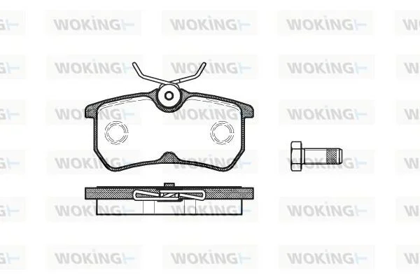 Колодки тормозные диск. задн. (пр-во Remsa) Ford Fiesta 12> / Focus I WOKING P7933.00 (фото 1)