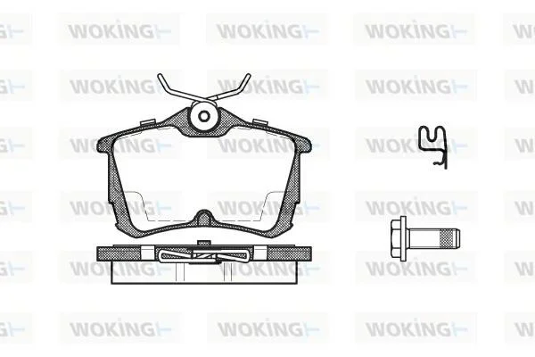 Колодки тормозные диск. задн. (пр-во Remsa) Honda Accord vii 2.0 03-12,Honda Accord vii 2.2 03-12 WOKING P7953.02 (фото 1)
