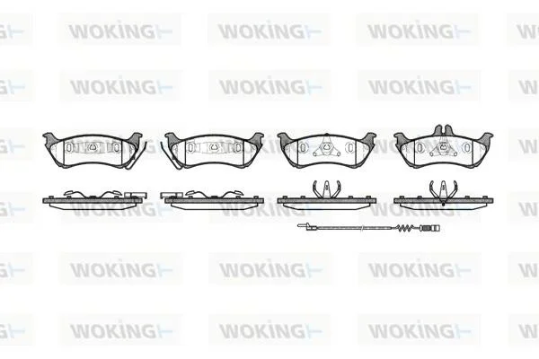 Колодки гальмівні WOKING P7983.11 (фото 1)