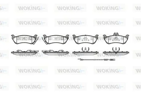 Колодки гальмівні WOKING P7983.11
