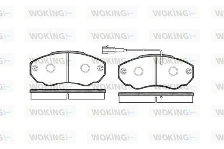 КОЛОДКИ ГАЛЬМІВНІ WOKING P8603.01
