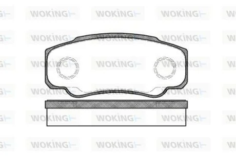 КОЛОДКИ ГАЛЬМІВНІ WOKING P8613.00