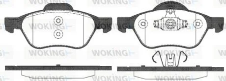 Колодки тормозные диск. перед. (пр-во Remsa) Renault Megane II WOKING P8623.10