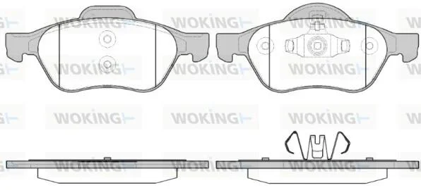 Гальмівні колодки пер. Renault Megane/Scenic/Clio 02- (ATE) WOKING P8623.40 (фото 1)