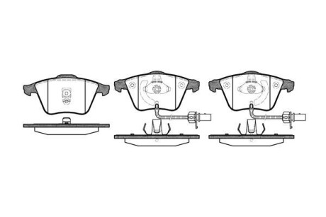 Тормозные колодки пер. Audi A4/A6/A8 00- WOKING P8643.02