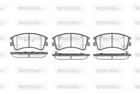 Колодки тормозные диск. перед. (пр-во Remsa) Mazda 6 I WOKING P8703.02