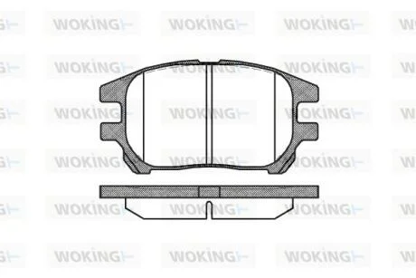 Колодки гальмівні WOKING P8723.00