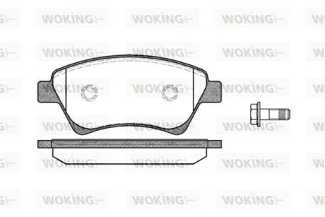 Колодки тормозные диск. перед. (пр-во Remsa) Renault Grand scenic ii 1.5 04-,Renault Grand scenic ii 1.6 04- WOKING P8763.00