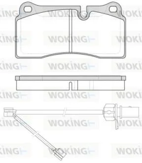 Колодки гальмівні WOKING P8833.21