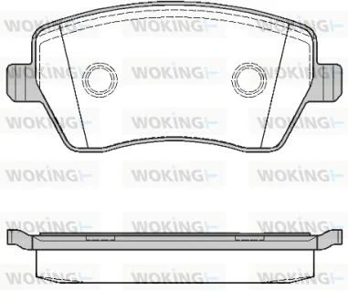 Колодки тормозные WOKING P8873.00