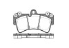 Колодки гальмівний диск. перед. (Remsa) Audi Q7 3.0 06-15,Audi Q7 3.6 06-15,Audi Q7 4.2 06-15 WOKING P8953.00 (фото 1)