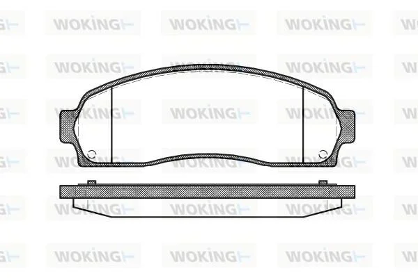 Колодки гальмівні WOKING P9053.00 (фото 1)