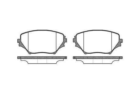 Тормозные колодки пер. Toyota RAV4 94-05 (sumitomo) WOKING P9133.00 (фото 1)