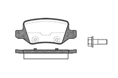 Колодки тормозные диск. задн. (Remsa) Mercedes-benz A-class (w169) 1.5 04-12,Mercedes-benz A-class (w169) 1.7 04-12 WOKING P9183.00