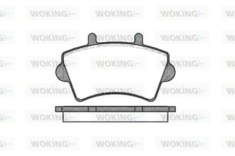 Колодки тормозные диск. перед. (пр-во Remsa) Renault Master Movano 00> 06> WOKING P9193.00