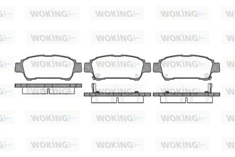 Колодки гальмівні WOKING P9203.02