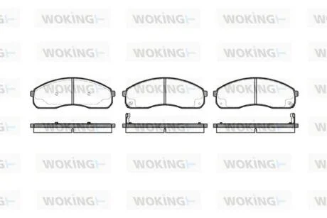Колодки гальмівні WOKING P9213.12