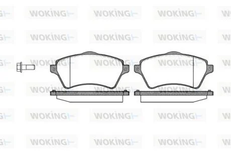 Колодки гальмівні WOKING P9223.00