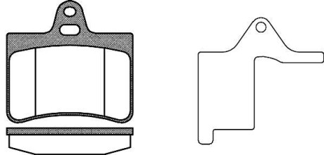 Колодки гальмівний диск. задн. (Remsa) PSA C5 I 00> II 05> (P9303.20) WOKIN WOKING P930320