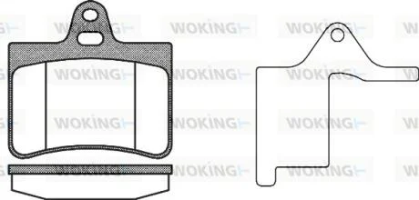 Колодки гальмівний диск. задн. (пр-во Remsa) PSA C5 I 00> II 05> (P9303.20) WOKIN WOKING P930320