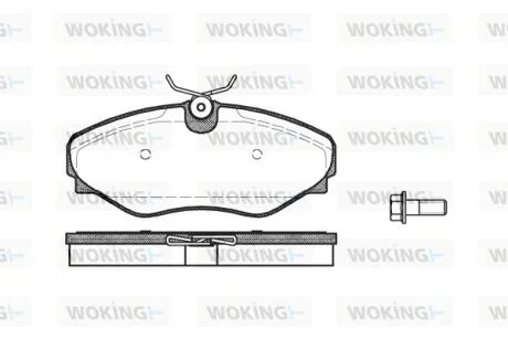 Колодки тормозные WOKING P9343.20